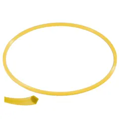 Tunnband | Rockring 60 cm | Gul Liten ring med fyrkantsprofil