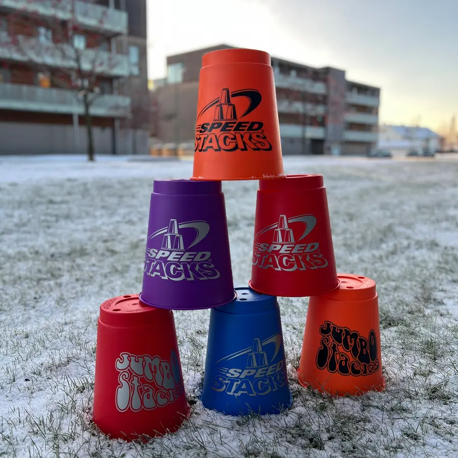 Jumbo Speed Stacks Set 36 st Stora hinkar för lek och aktivitet 