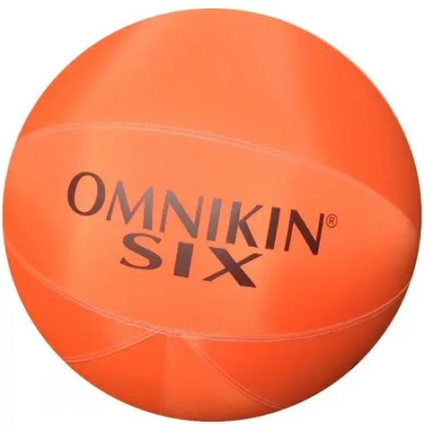 Omnikin&#174; SIX Ball 46 cm | Oransje Oransje ball med orginal bl&#230;re