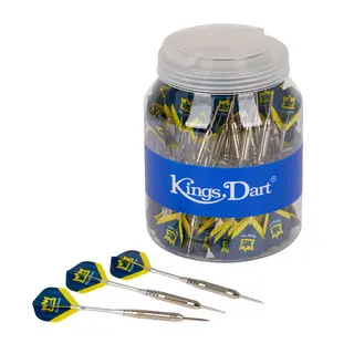 Kings Dart Steel-Dart dartpilar Bl&#229;/gul 20 gram F&#246;r vanliga darttavlor