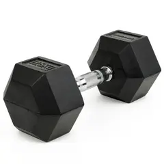 Manual Sport-Thieme Rubber Hex 17,5 kg 1 stk. dumbbell