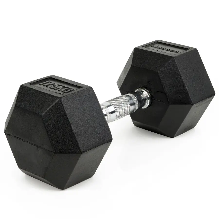 Manual Sport-Thieme Rubber Hex 17,5 kg 1 stk. dumbbell 