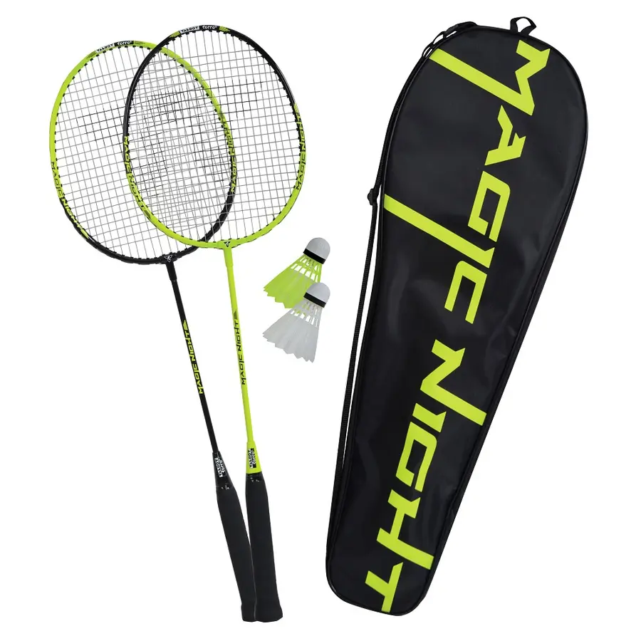 Badmintonsett Talbot Torro Magic Night 120g | Fjærballer med LED 