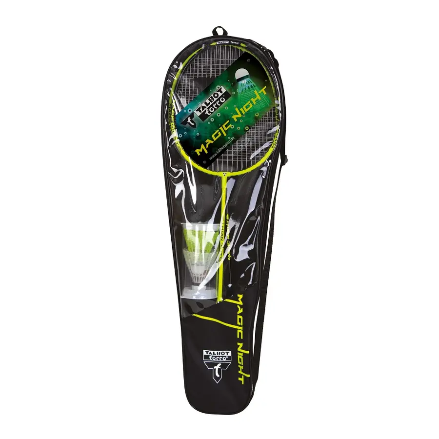 Badmintonsett Talbot Torro Magic Night 120g | Fjærballer med LED 