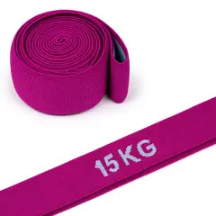 Treningsstrikk i tekstil | Elastisk 15 kg | Lilla/ gr&#229;