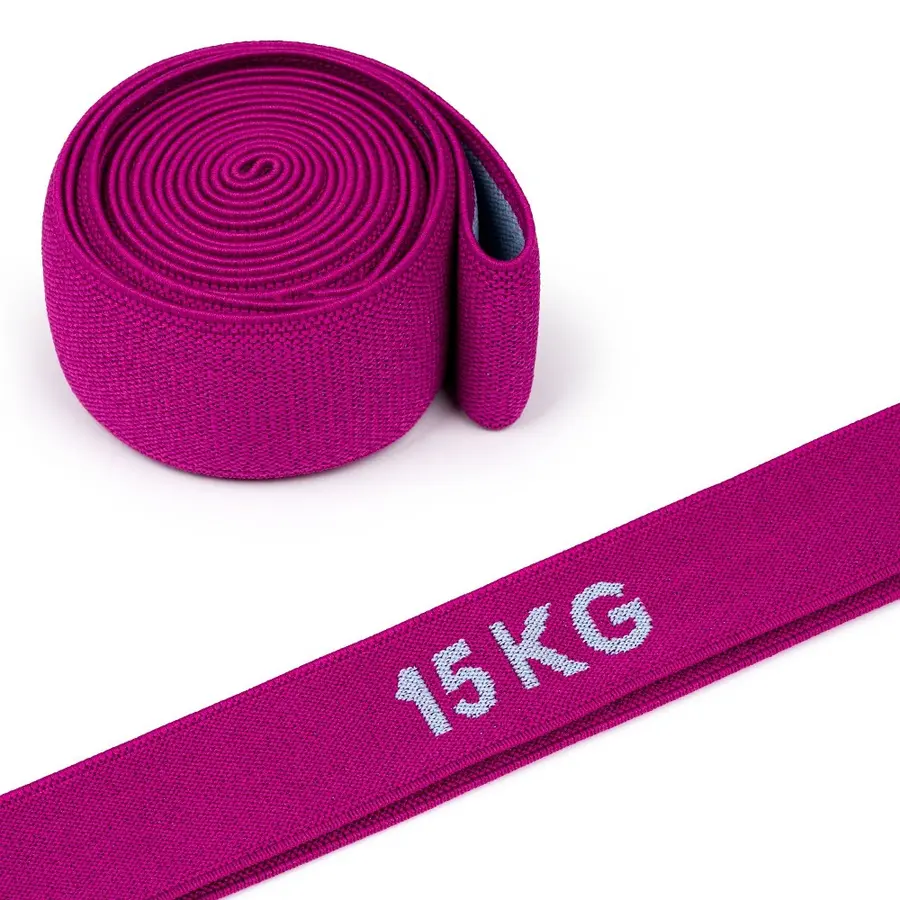 Treningsstrikk i tekstil | Elastisk 15 kg | Lilla/ grå 