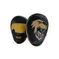 Super Pro Curved Punch Pads 1 par treningspads | svart/ gull