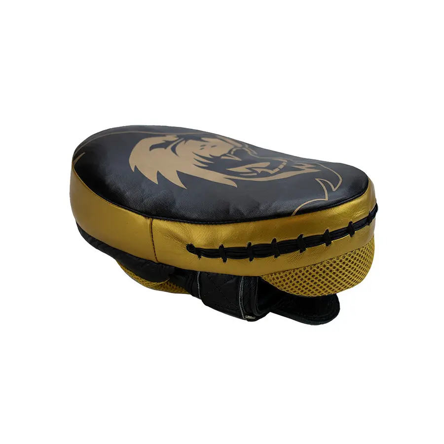 Super Pro Curved Punch Pads 26 x 19 x 6 cm | 500 gram | Black/ Gold 