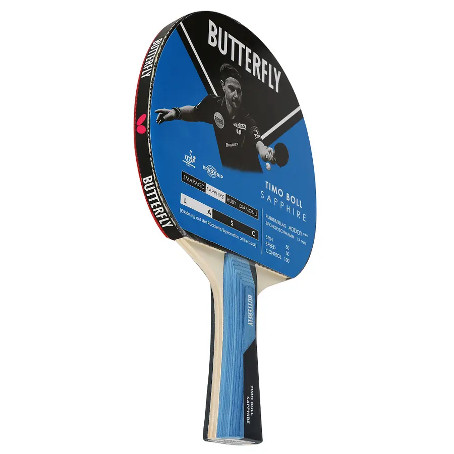 Butterfly Bordtennisracket ITTF certififierat|  Timo Boll Saphire 