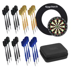 Dartset Kings Dart Professional Darttavla | Surround | 24 pilar | V&#228;ska