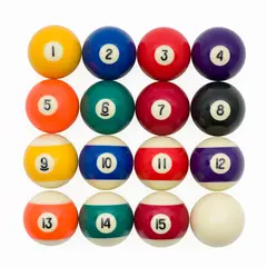 Biljardbollar Pool Sport 54 mm Set med kvalitetsbollar till biljard