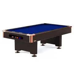 Biljardbord Club Pro Valn&#246;t 8 fot Bl&#229; speldduk | Spelf&#228;lt 224x112 cm