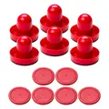 95 mm Airhockey pusher Standard Set med 6 handtag och 6 puckar