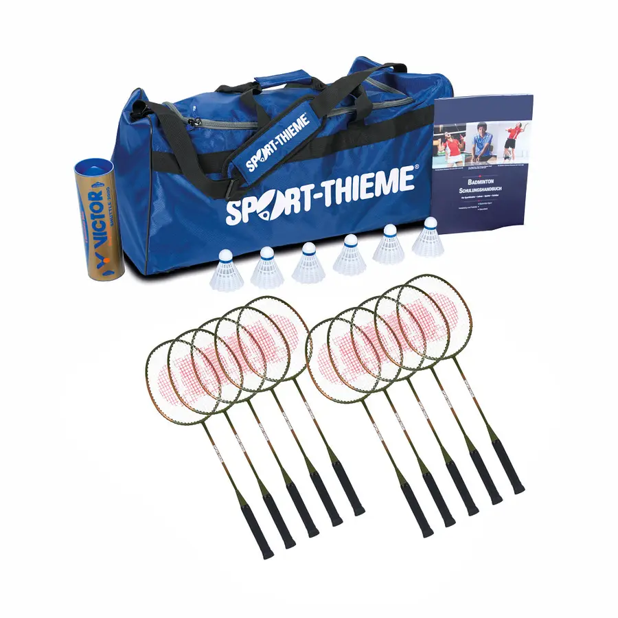 Badmintonsett Competition 10 racketer | 6 baller | 1 bag 