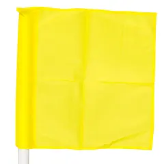 Flagga till h&#246;rnstolpe 30 mm Fyrkantig h&#246;rnflagga Gul