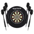 Darttavla Kings Dart First 2.0 Vita tal Dart | Surround Skydsring | 6 pilar