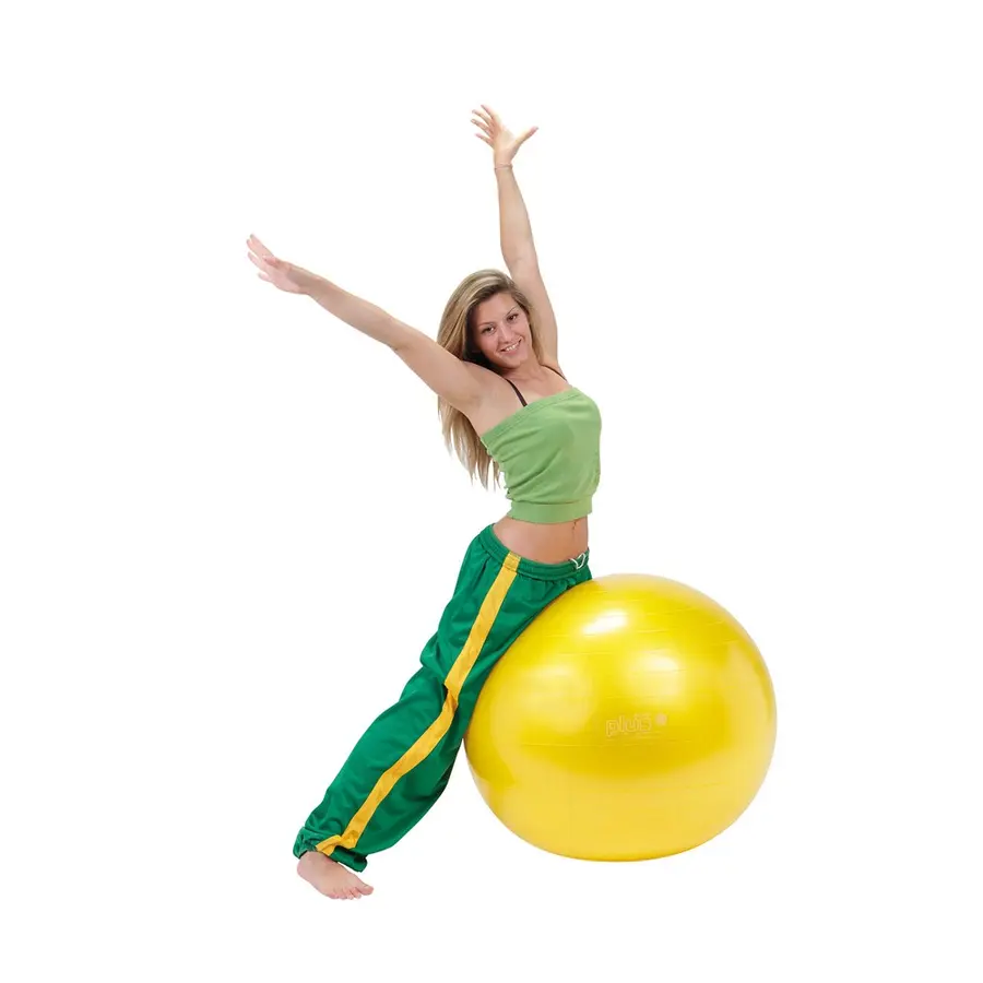 Gymnic Plus Gul 75 cm Latexfri träningsboll - hög kvalitet 