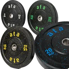 Vektskive ata Hi-Temp Bumper Plate Vektskive til olympisk stang | 1 par