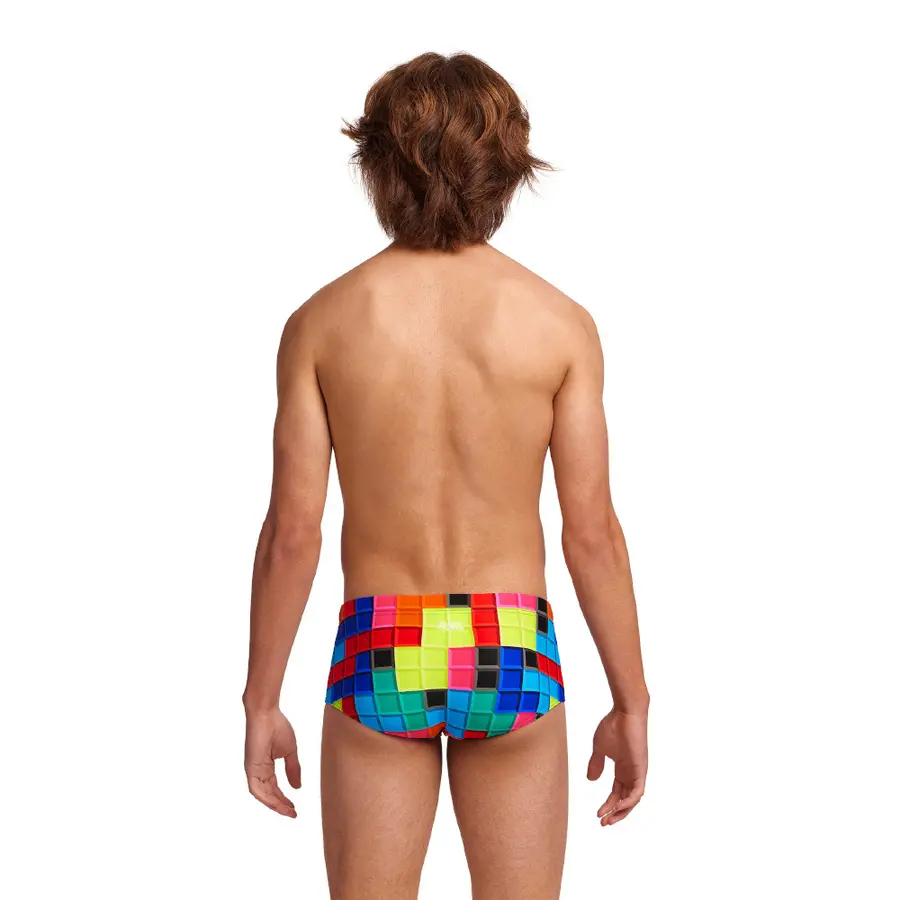 Blocked Badebukse jr 164cm Funky Trunks | Sidewinder Trunks 