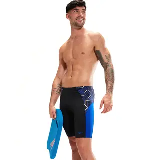 Splice Jammer Badebukse Speedo | Svart/Bl&#229; | Endurance+ Max