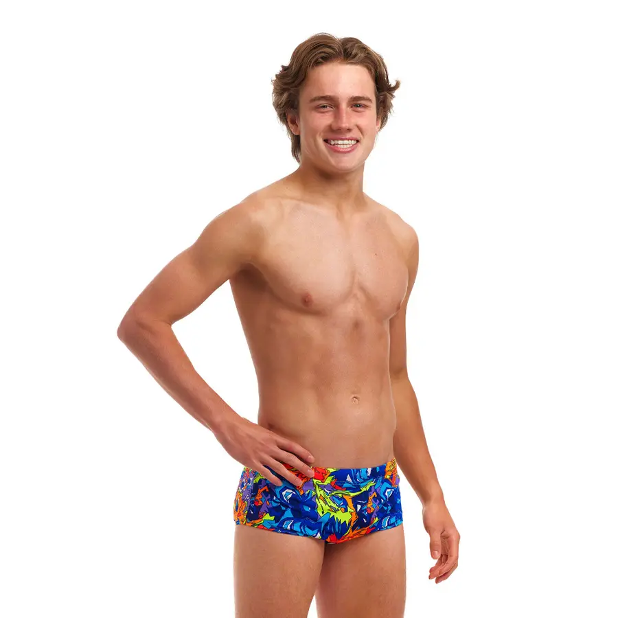 Mixed Mess Badebukse jr 140cm Funky Trunks | Sidewinder Trunks 