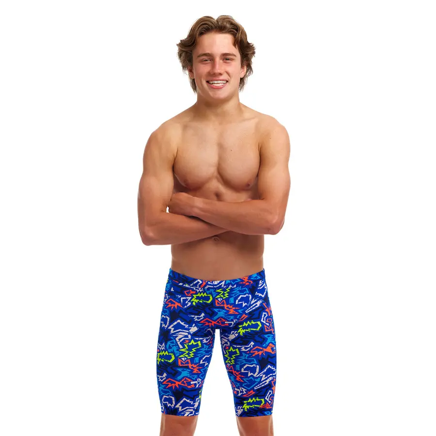 Broken Hearts Badebukse jr 140cm Funky Trunks | Training Jammer 