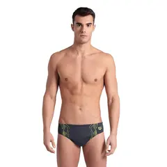 Reflecting Swim Briefs Badbyxa 34 Arena | Gr&#229;/Gul | MaxLife ECO