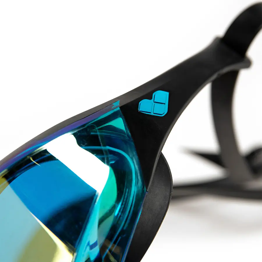 Cobra Edge Swipe Mirror Svømmebrille Arena | Aqua speil/Svart | Racing brille 