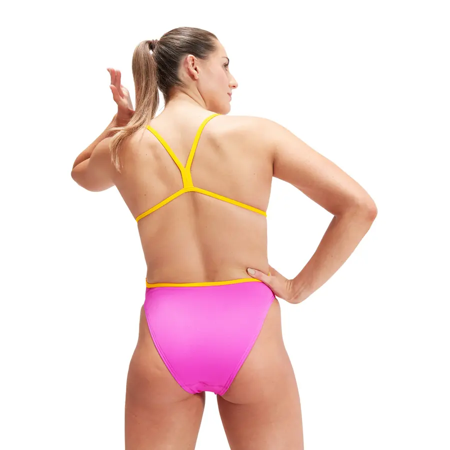 Solid Vback Baddräkt 38 Speedo | Rosa | ECO Endurance+ 