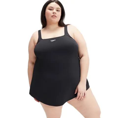 Swim Dress Plus Size Baddr&#228;kt Speedo | Svart | ECO EnduraFlex