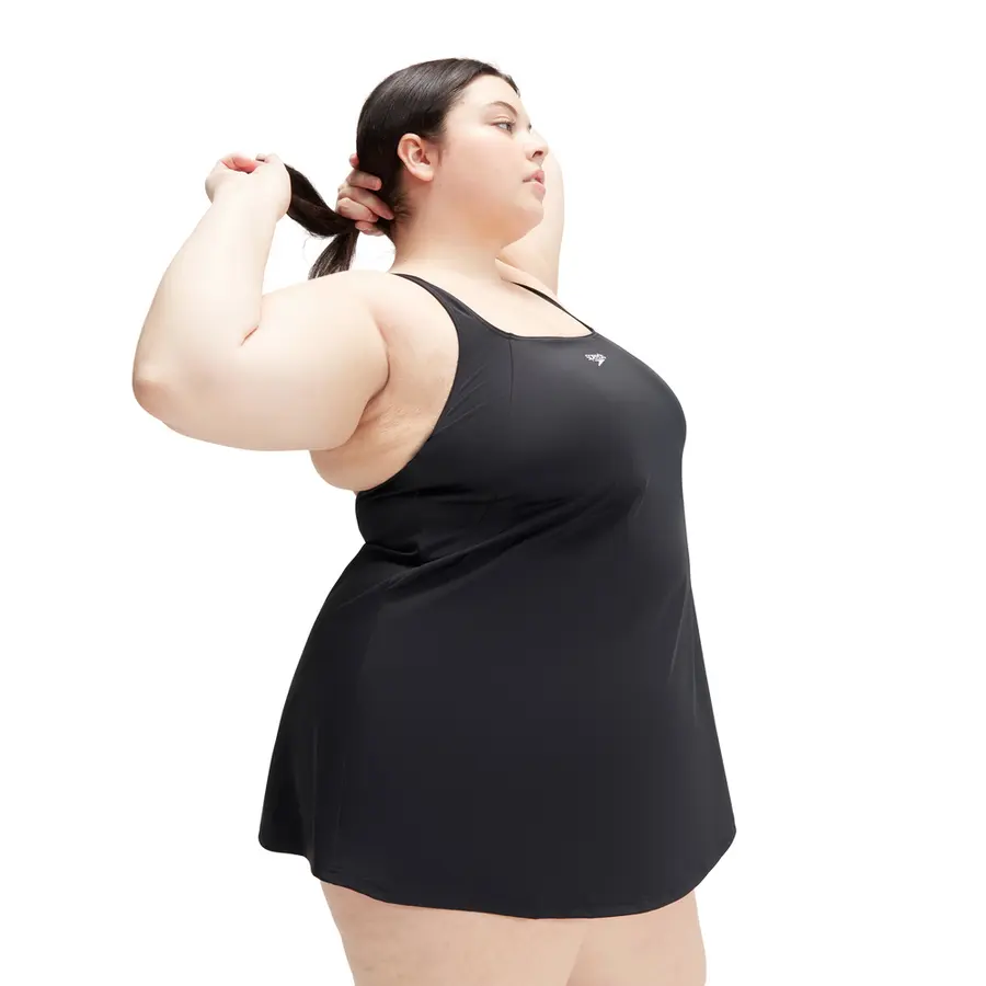 Swim Dress Plus Size Baddräkt 44 Speedo | Svart | ECO EnduraFlex 