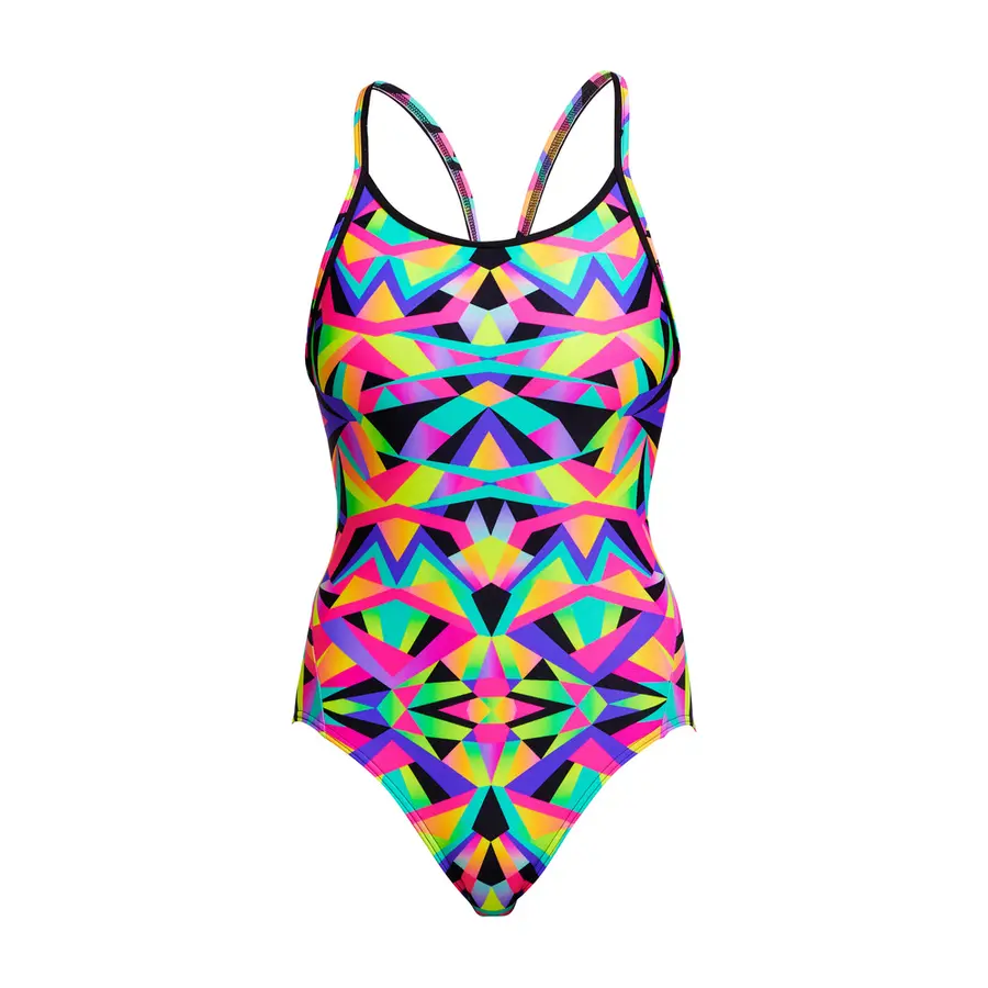 Crystal Eyes Baddräkt EU34 Funkita | Diamond Back One Piece 