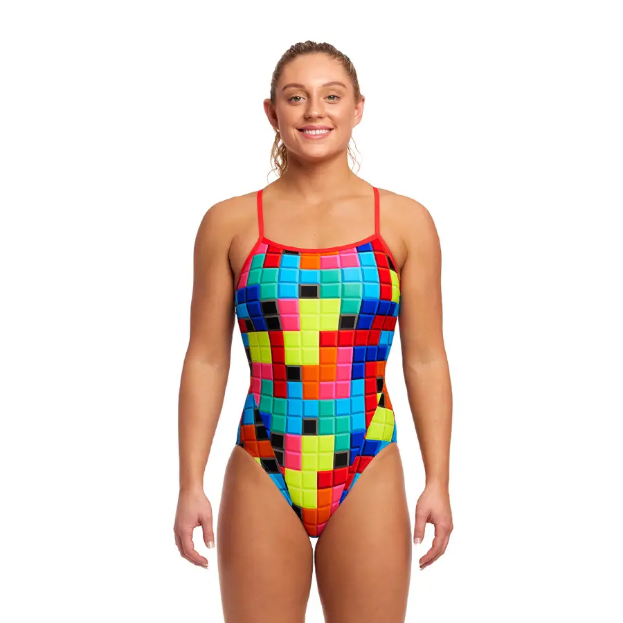 Blocked Baddräkt EU36 Funkita | Single Strap One Piece 