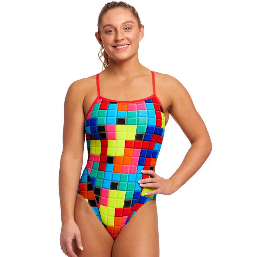 Blocked Baddräkt EU36 Funkita | Single Strap One Piece 