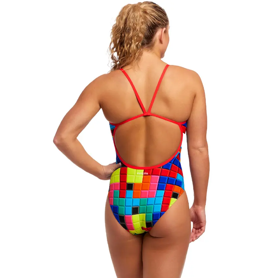 Blocked Baddräkt EU36 Funkita | Single Strap One Piece 