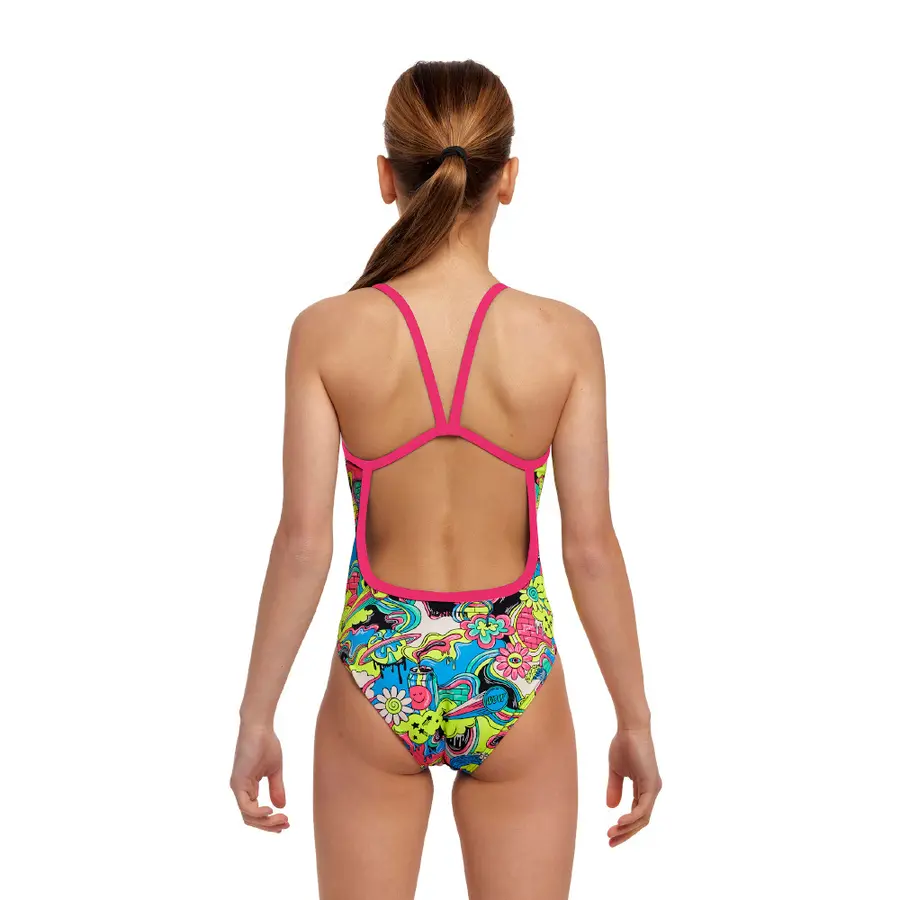 Smash Mouth Badedrakt jr 128cm Funkita | Single Strap One Piece 