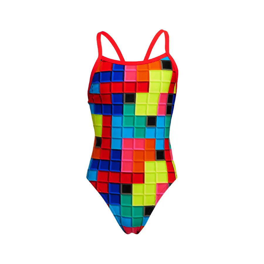 Blocked Badedrakt jr 128cm Funkita | Single Strap One Piece 