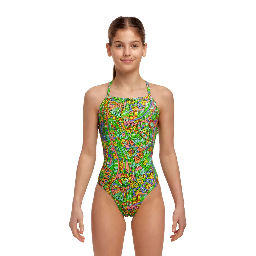 Minty Mixer Badedrakt jr 140cm Funkita | Strapped in One Piece 