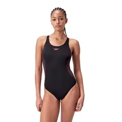 Placement Muscleback Baddr&#228;kt 40 Speedo | Svart/R&#246;d | ECO Endurance+