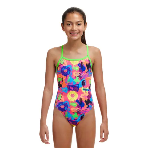 Lotsa Pop Baddr&#228;kt Jr 128 Funkita | Single Strap One Piece