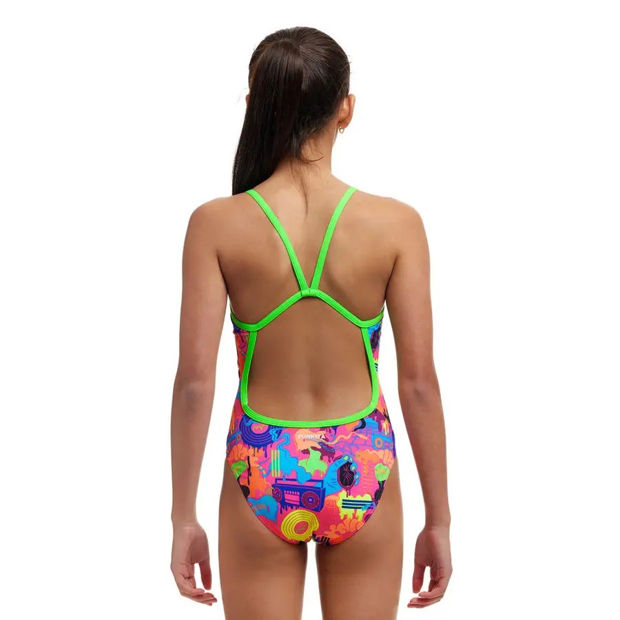 Lotsa Pop Baddräkt Jr 128 Funkita | Single Strap One Piece 