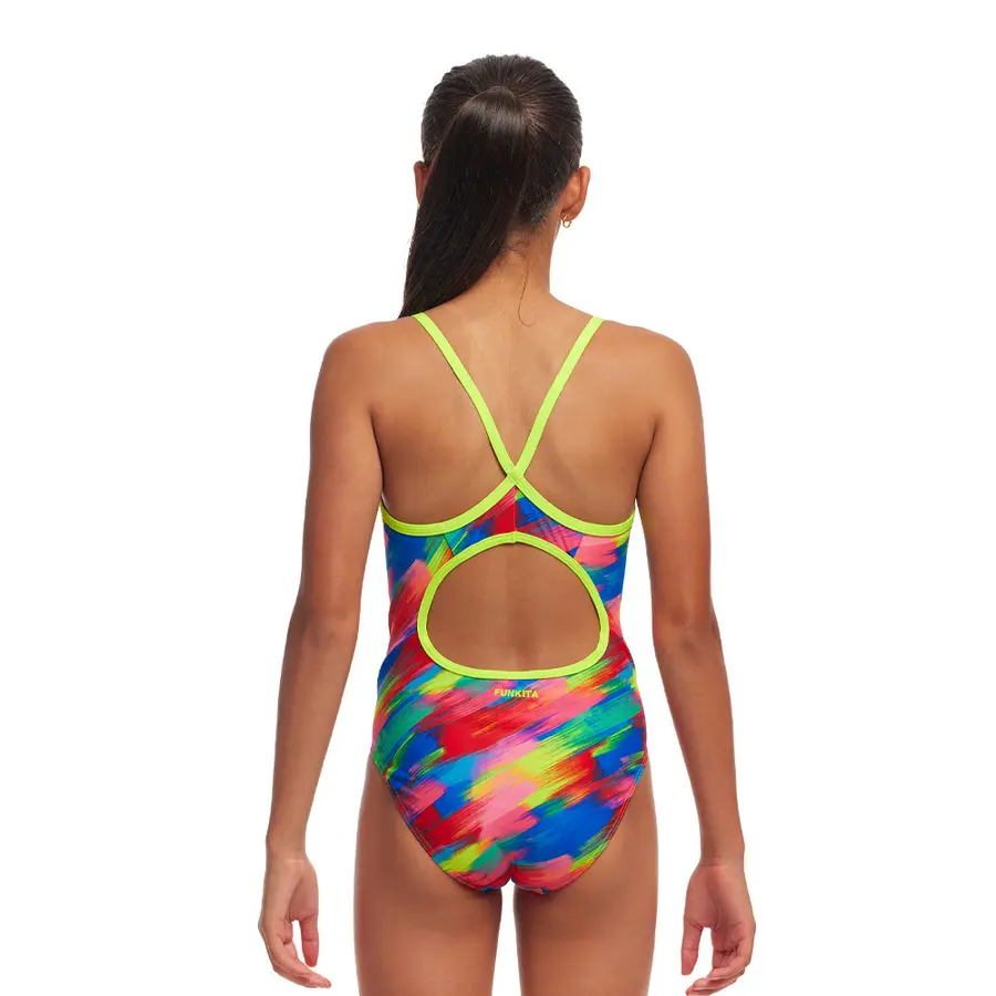 Stroked Badedrakt jr 140cm Funkita | Diamond Back One Piece 