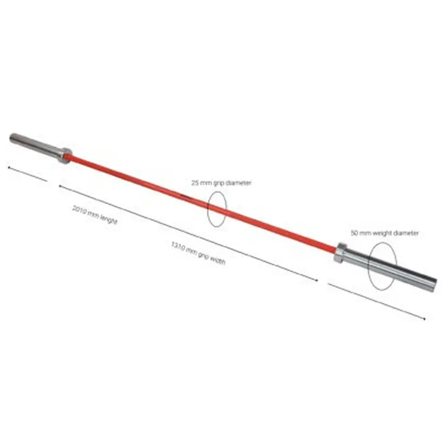Skivstång Olympisk Crossfit Lady Crossfitstång Max 600 kg | 201 cm |15 kg 