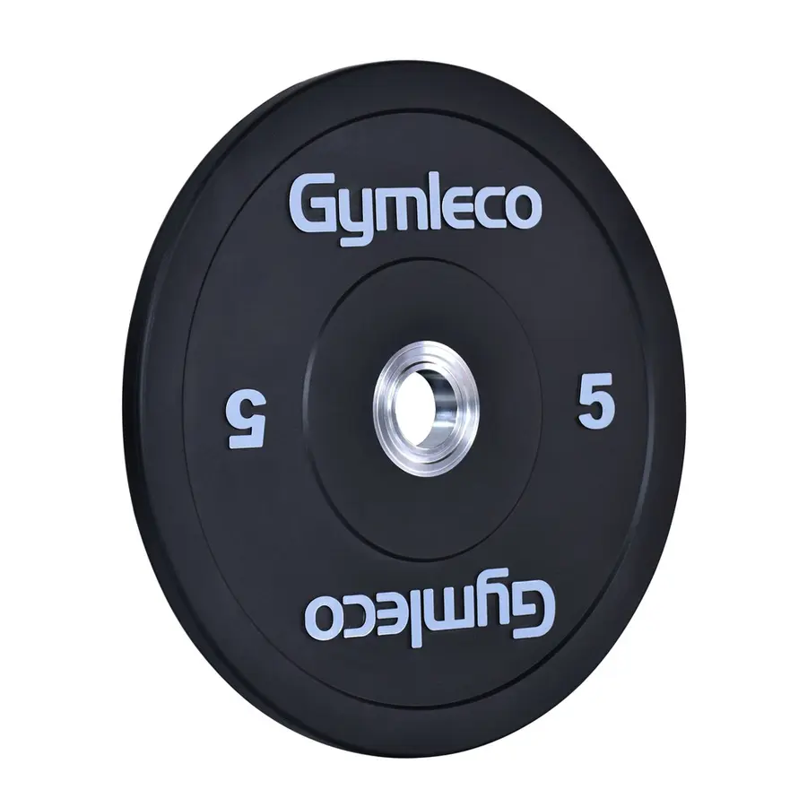 Vektskive Gymleco Bumper Plates 5 kg Hull: 50 mm | Svart 