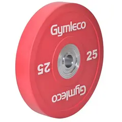 Gymleco Bumperplates Viktskiva 25 kg H&#229;l: 50 mm | R&#246;d