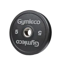 Vektskive Hi-temp Bumper Plates 5 kg Gymleco | Hull: 50 mm | Svart