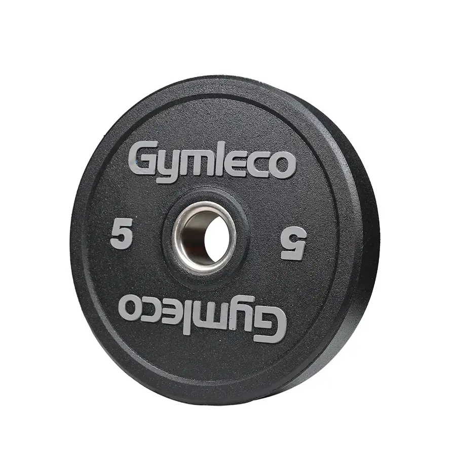 Vektskive Hi-temp Bumper Plates 5 kg Gymleco | Hull: 50 mm | Svart 