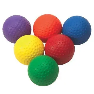 Golfbollar Mjuka Extra stora 7,5 cm Set med 6 st skumgolfbollar